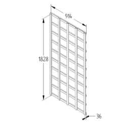 Heavy Duty Trellis - 91cm - Pack Of 5 9 Heavy Duty Trellis - 91cm - Pack Of 5 -Garantia Store 12823563 5834833218557005