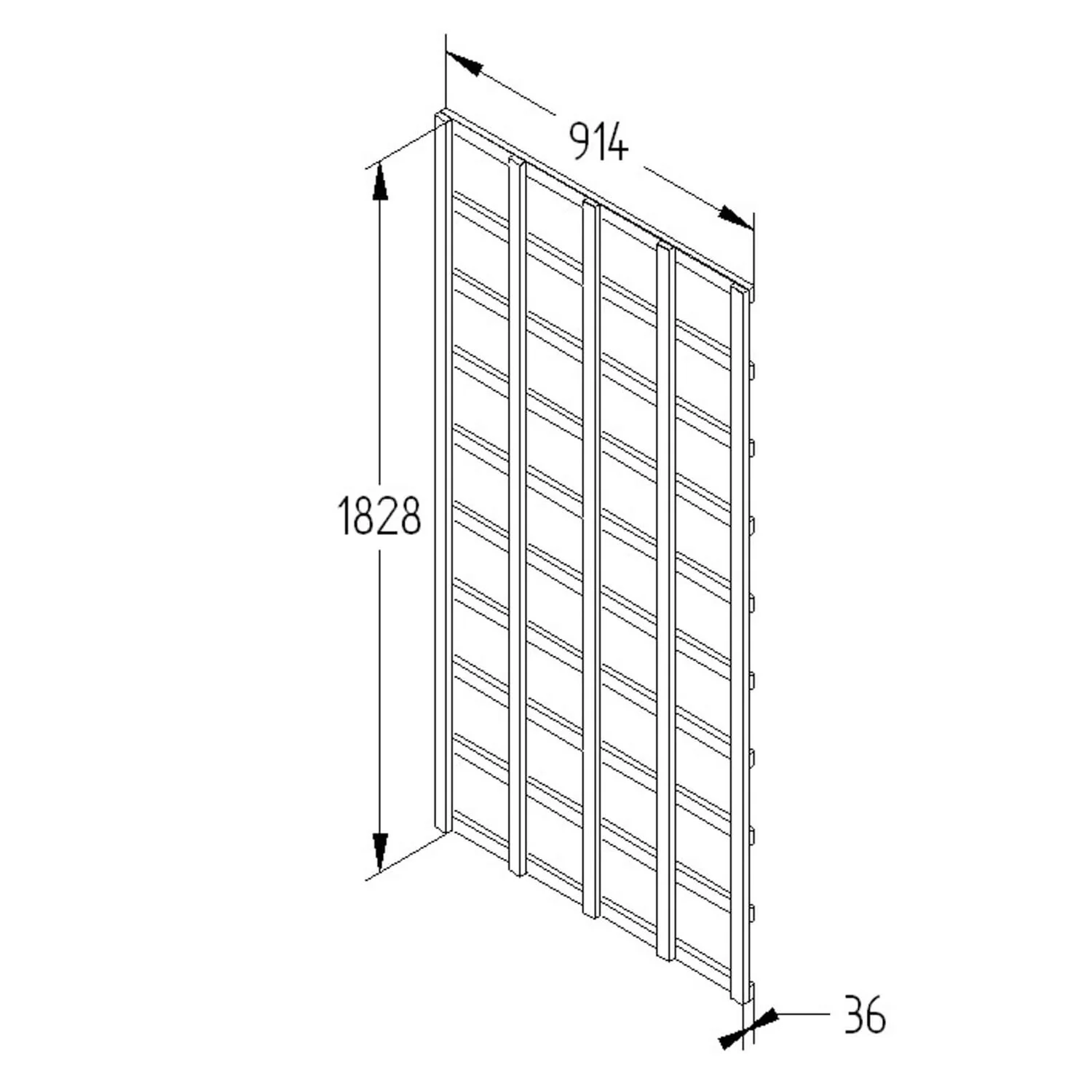 Heavy Duty Trellis - 91cm - Pack Of 5 5 Heavy Duty Trellis - 91cm - Pack Of 5 - Image 5