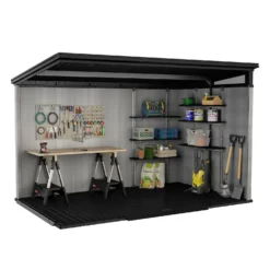 Keter Artisan 11 X 7ft Outdoor Plastic Garden Storage Pent Shed - Grey 19 Keter Artisan 11 X 7ft Outdoor Plastic Garden Storage Pent Shed - Grey -Garantia Store 12823649 2105036178004128