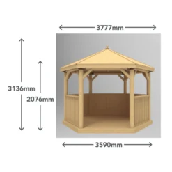 Forest (Installation Included) Thatch Roof Furnished Gazebo - 3.6m - Green 17 Forest (Installation Included) Thatch Roof Furnished Gazebo - 3.6m - Green -Garantia Store 12823704 2554833218574183