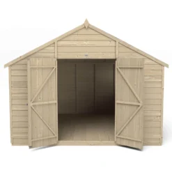 Forest 10 X 10ft Overlap Pressure Treated Double Door Apex Shed 12 Forest 10 X 10ft Overlap Pressure Treated Double Door Apex Shed -Garantia Store 12823849 8134833219116049
