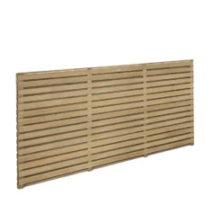 Forest Double Forest Slatted Fence Panel - 3ft - Pack Of 3 -Garantia Store 12824329 9224833216054888