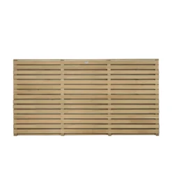 Forest Double Forest Slatted Fence Panel - 3ft - Pack Of 5 -Garantia Store 12824332 6764833222505677
