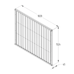 Forest Vertical Tongue & Groove Fence Panel - 5ft - Pack Of 5 -Garantia Store 12824476 1144833216942732