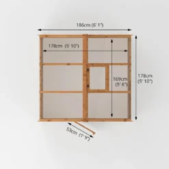 Mercia 6 X 6ft Traditional Greenhouse - Incl. Installation -Garantia Store 12825394 1475028839988867