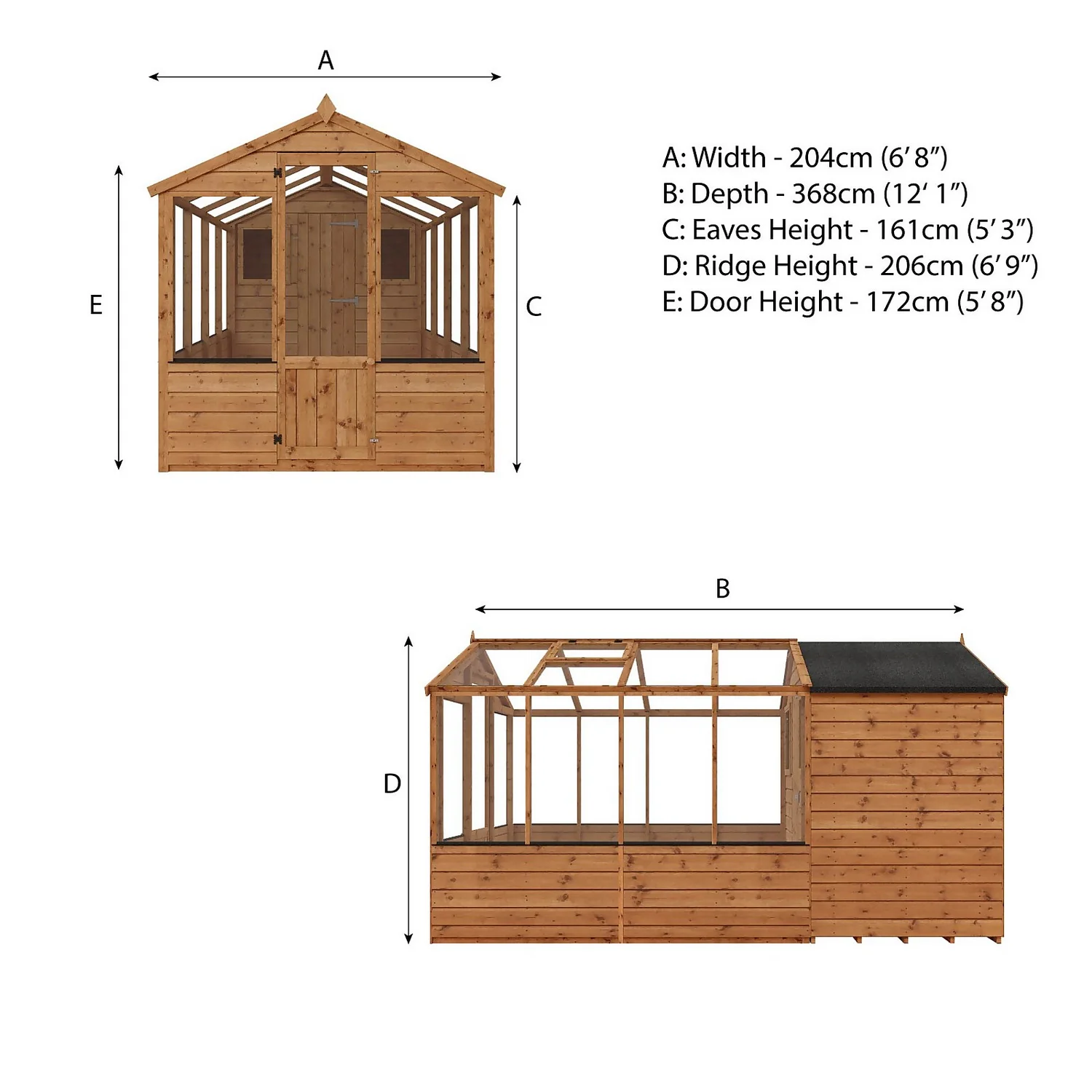 Mercia 12 X 6ft Traditional Apex Greenhouse Combi - Installation Included 10 Mercia 12 X 6ft Traditional Apex Greenhouse Combi - Installation Included - Image 10