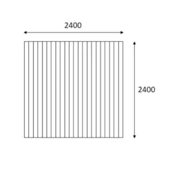 None Swift Deck Complete Decking Kit - 2.4 X 2.4m -Garantia Store 12826408 1904833221968833