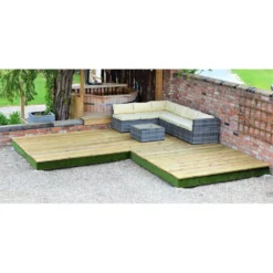 None Swift Deck Complete Decking Kit - Corner - 4.75 X 4.7m -Garantia Store 12826414 3554833224373447