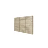 6ft X 4ft (1.8m X 1.2m) Pressure Treated Contemporary Slatted Fence Panel - Pack Of 5