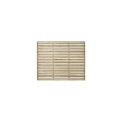 6ft X 5ft (1.8m X 1.5m) Pressure Treated Contemporary Slatted Fence Panel - Pack Of 3 -Garantia Store 12832569 6274833199513293