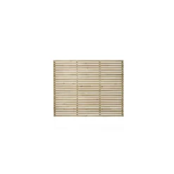 6ft X 5ft (1.8m X 1.5m) Pressure Treated Contemporary Slatted Fence Panel - Pack Of 5 -Garantia Store 12832571 1994833200582433