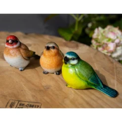 None Resin Blue Tit, Chaffinch & Robin Birds -Garantia Store 12832873 1235025282491475