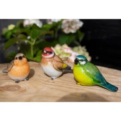 None Resin Blue Tit, Chaffinch & Robin Birds -Garantia Store 12832873 7575025282540384