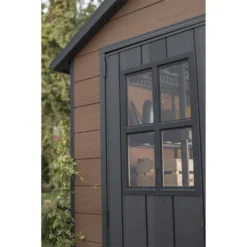 Keter Newton 7.5 X 11ft Outdoor Plastic Garden Storage Shed - Brown 14 Keter Newton 7.5 X 11ft Outdoor Plastic Garden Storage Shed - Brown -Garantia Store 12833045 1724843485146046