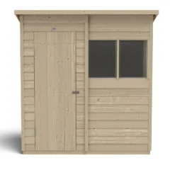 Forest 6 X 4ft Overlap Pressure Treated Pent Shed -Garantia Store 12833288 1114833198188748