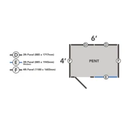 Forest 6 X 4ft Overlap Pressure Treated Pent Shed -incl. Installation -Garantia Store 12833306 9574833202120746