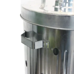 None Garden Galvanised Steel Incinerator / Fire Bin With Lid - 85L -Garantia Store 12834094 6265030658477975