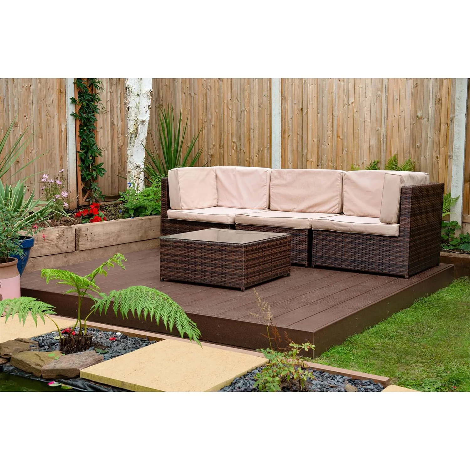 Ecodek Composite Deck Kit - Brown 1 Ecodek Composite Deck Kit - Brown