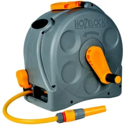 Hozelock 2 In 1 Compact Enclosed Hose Reel - 25m