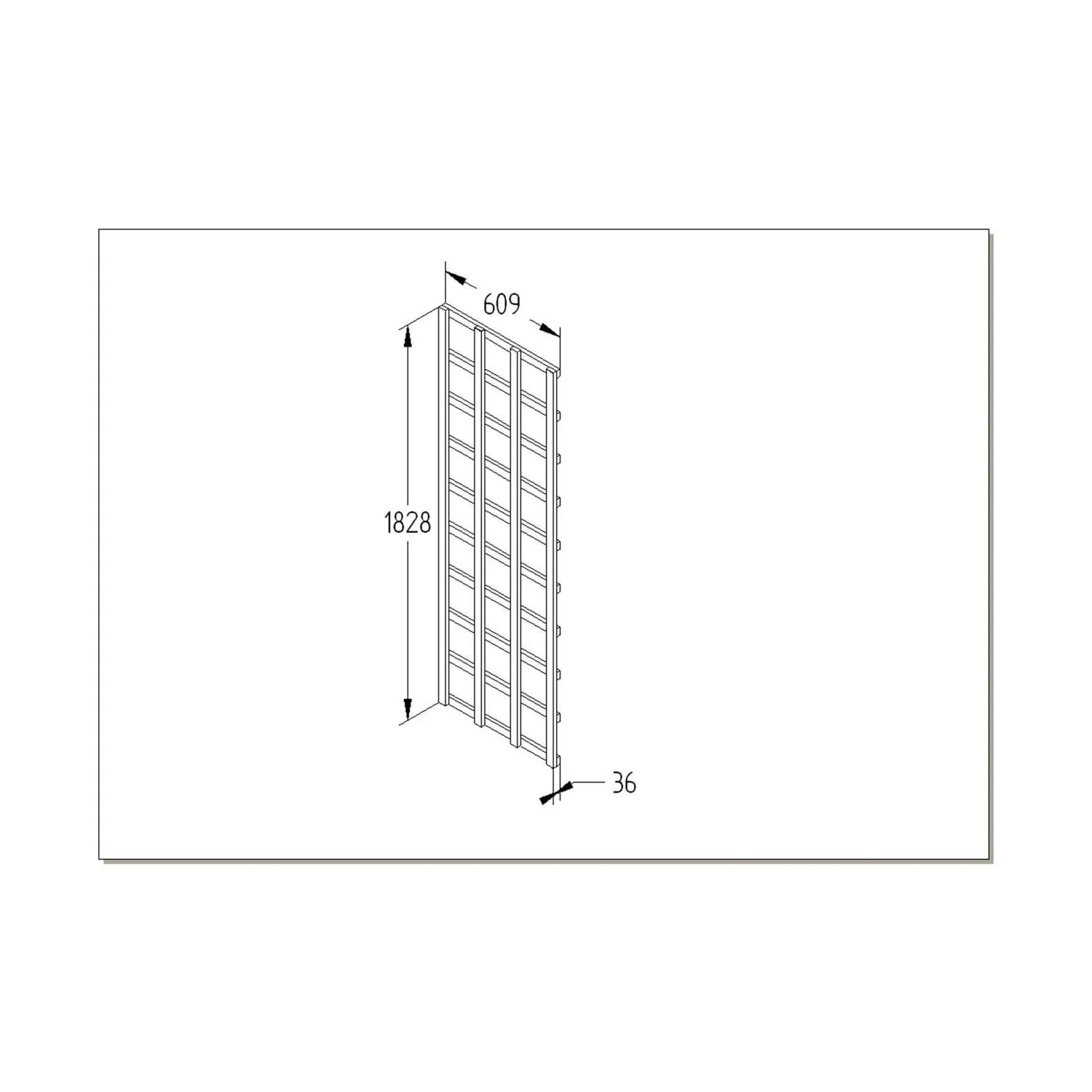 FSC Wood Heavy Duty Trellis - 2ft X 6ft 2 FSC Wood Heavy Duty Trellis - 2ft X 6ft - Image 2