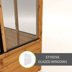 Country Living Southwell 8 X 4ft Premium Lean To Greenhouse Painted + Installation - Thorpe Towers -Garantia Store 12876015 9204843879498107