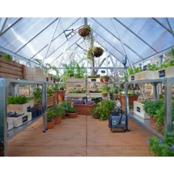 Palram Canopia Hybrid 6 X 8ft Greenhouse - Silver 8 Palram Canopia Hybrid 6 X 8ft Greenhouse - Silver -Garantia Store 12877507 1134853165558178