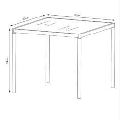 Bambrick 4 Seater Garden Dining Set -Garantia Store 12881495 3724948030783797