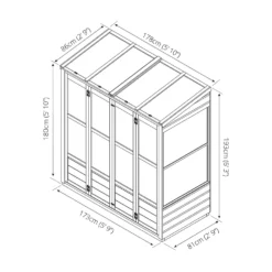 Country Living Durlston 6 X 3ft Traditional Tall Wall Greenhouse Painted + Installation - Thorpe Towers -Garantia Store 12881655 1654843878365241