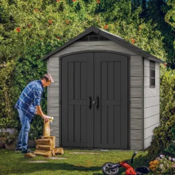 Keter Premier 7 X 7ft Outdoor Garden Apex Storage Shed - Grey 19 Keter Premier 7 X 7ft Outdoor Garden Apex Storage Shed - Grey -Garantia Store 12882034 7855036180740362