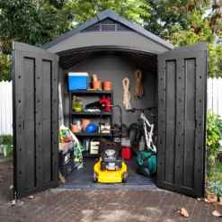 Keter Premier 7 X 7ft Outdoor Garden Apex Storage Shed - Grey 18 Keter Premier 7 X 7ft Outdoor Garden Apex Storage Shed - Grey -Garantia Store 12882034 9565036180690085