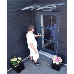 None Cambridge 1200X700 Silver Door Canopy -Garantia Store 12882255 2994843527512079