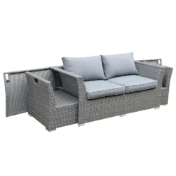 Bambrick 6 Seater Grey Rattan Garden Sofa Set 13 Bambrick 6 Seater Grey Rattan Garden Sofa Set -Garantia Store 12882317 1094867708057269
