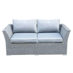 Bambrick 6 Seater Grey Rattan Garden Sofa Set 14 Bambrick 6 Seater Grey Rattan Garden Sofa Set -Garantia Store 12882317 4844931176823601