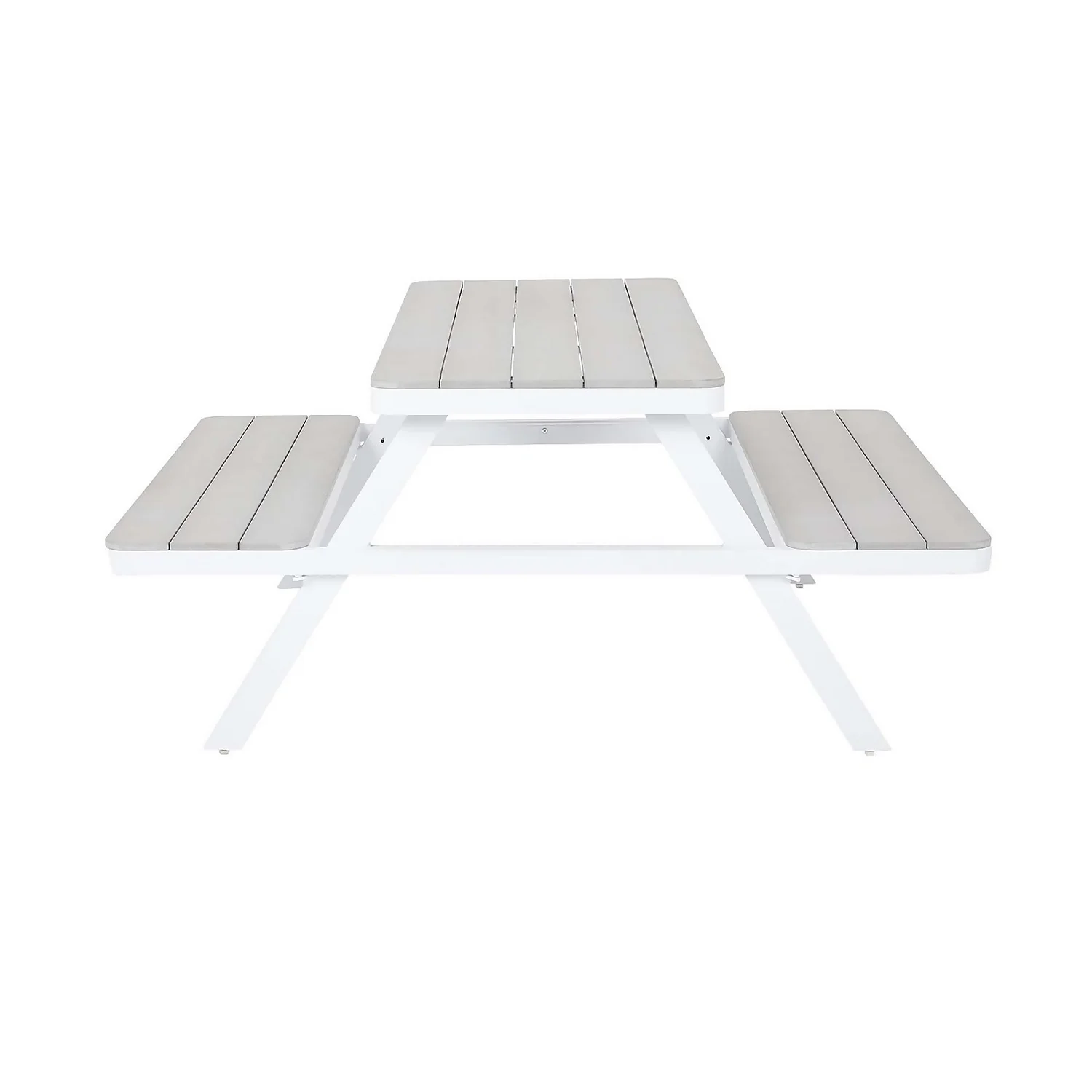 Picnic Bench - White & Grey 10 Picnic Bench - White & Grey - Image 10
