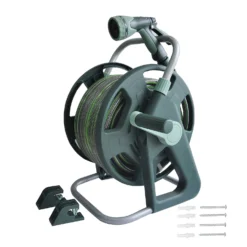 Homebase Premium Anti-Kink Hose Reel Set - 25m