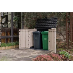 Keter Store It Out Midi Outdoor Garden Storage Shed 880L - Beige/Brown -Garantia Store 12885761 1654898752549113