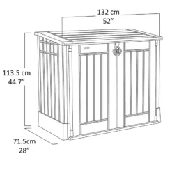 Keter Store It Out Midi Outdoor Garden Storage Shed 880L - Beige/Brown -Garantia Store 12885761 1744898752660647