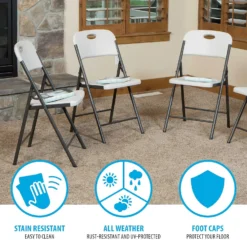 Lifetime Blow Moulded Folding Chair -Garantia Store 12886299 3054913634232371