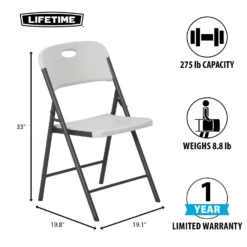 Lifetime Blow Moulded Folding Chair -Garantia Store 12886299 4034913634147015