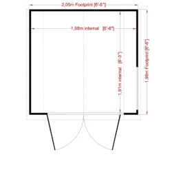 Shire Barn Style Shed - 7 X 7ft -Garantia Store 12886994 6934849861329264