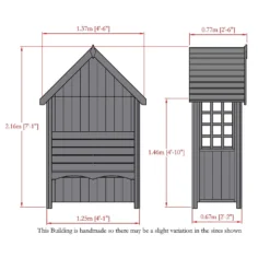 Shire Mimosa Arbour - 4x2ft 15 Shire Mimosa Arbour - 4x2ft -Garantia Store 12887176 7884849861854342