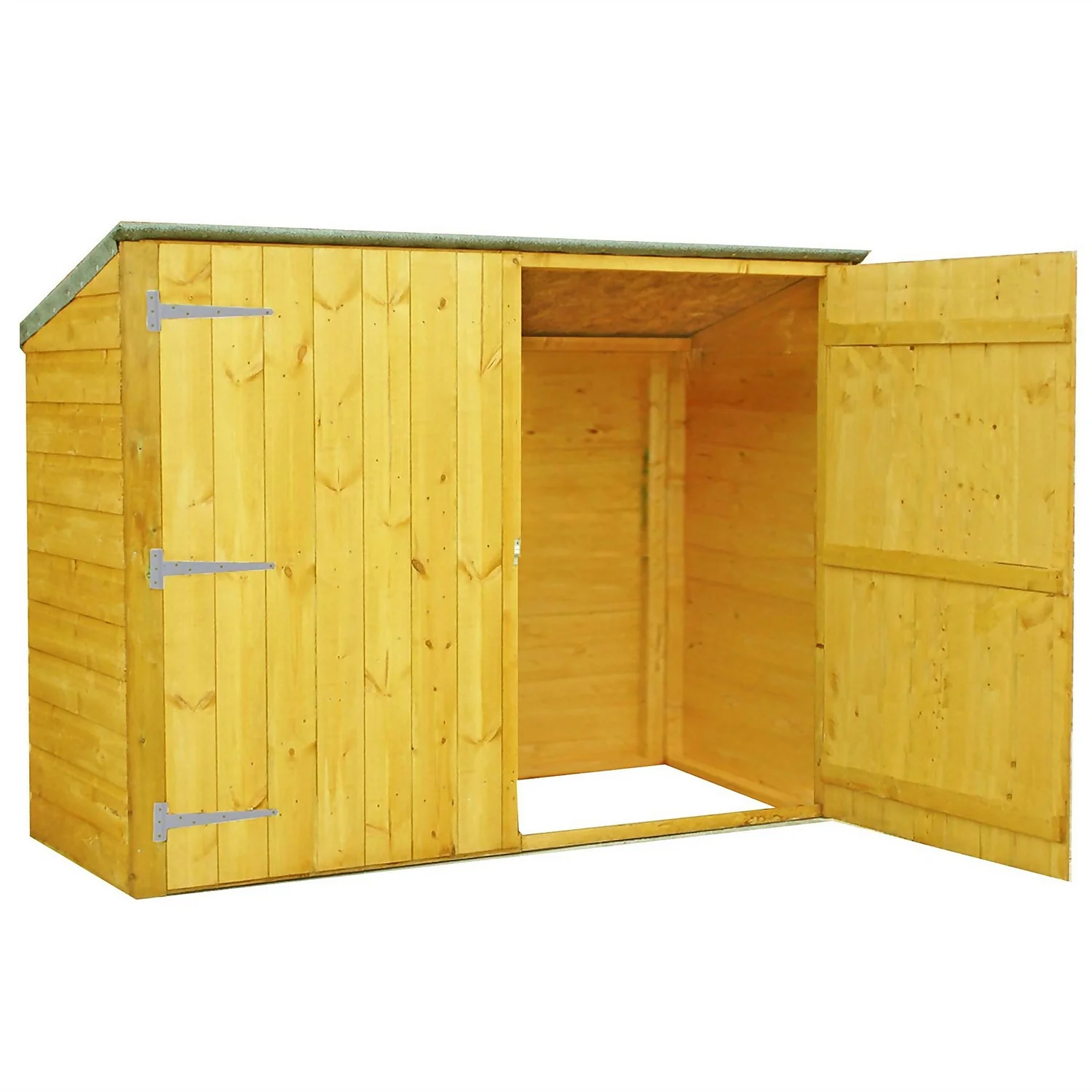 Shire Pent Shiplap Bike Store 6x3ft 1 Shire Pent Shiplap Bike Store 6x3ft