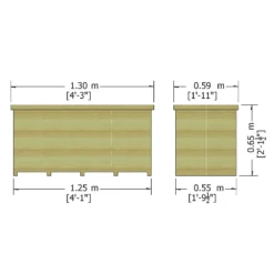 Shire Tongue & Groove Wooden Storage Box - 4x2ft 9 Shire Tongue & Groove Wooden Storage Box - 4x2ft -Garantia Store 12887189 1604851576664698