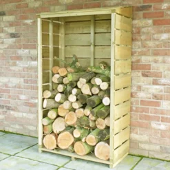 Shire Tall Wall Log Store - 3x1.5ft -Garantia Store 12887202 1824851593365374