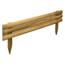 Forest Horizontal Log Garden Border Edging - 80cm -Garantia Store 12887248 2394917242358990