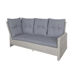 Mortimer Grey Rattan Garden Corner Sofa Set -Garantia Store 12887790 3255047776533844