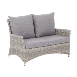 Florence 4 Seater Grey Rattan Garden Sofa Set -Garantia Store 12887803 1054843689611178