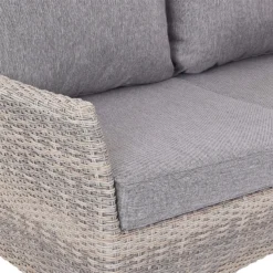 Florence 4 Seater Grey Rattan Garden Sofa Set -Garantia Store 12887803 8364843689671637