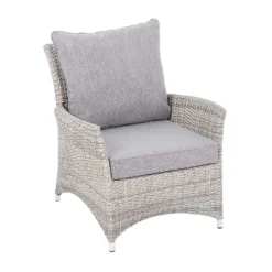 Florence 4 Seater Grey Rattan Garden Sofa Set -Garantia Store 12887803 8444843689639768