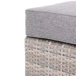 Florence Grey Rattan Effect Garden Corner Sofa Set -Garantia Store 12887809 2044843689799947